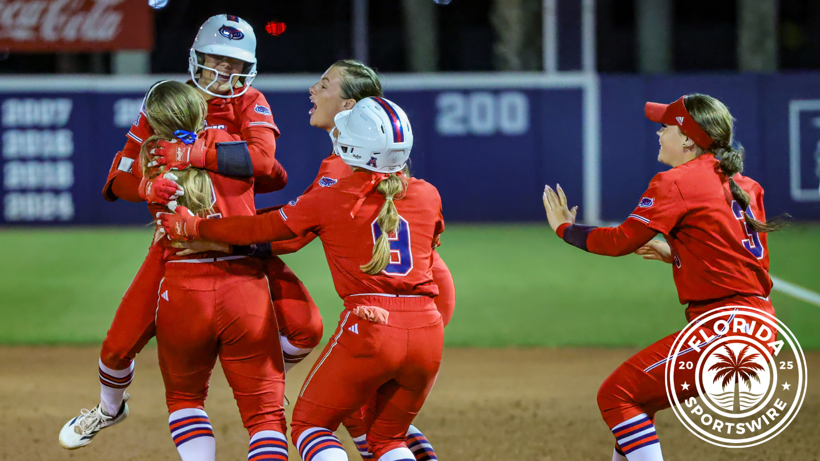 Owls Rally Late, Top Kansas 6-5 in Joan Joyce Classic Opener